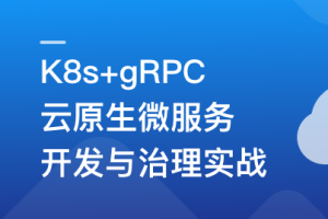 K8s+gRPC 云原生微服务开发与治理实战|无密完结
