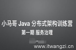 [小马哥]Java 分布式架构训练营第一期 – 服务治理|完结无密